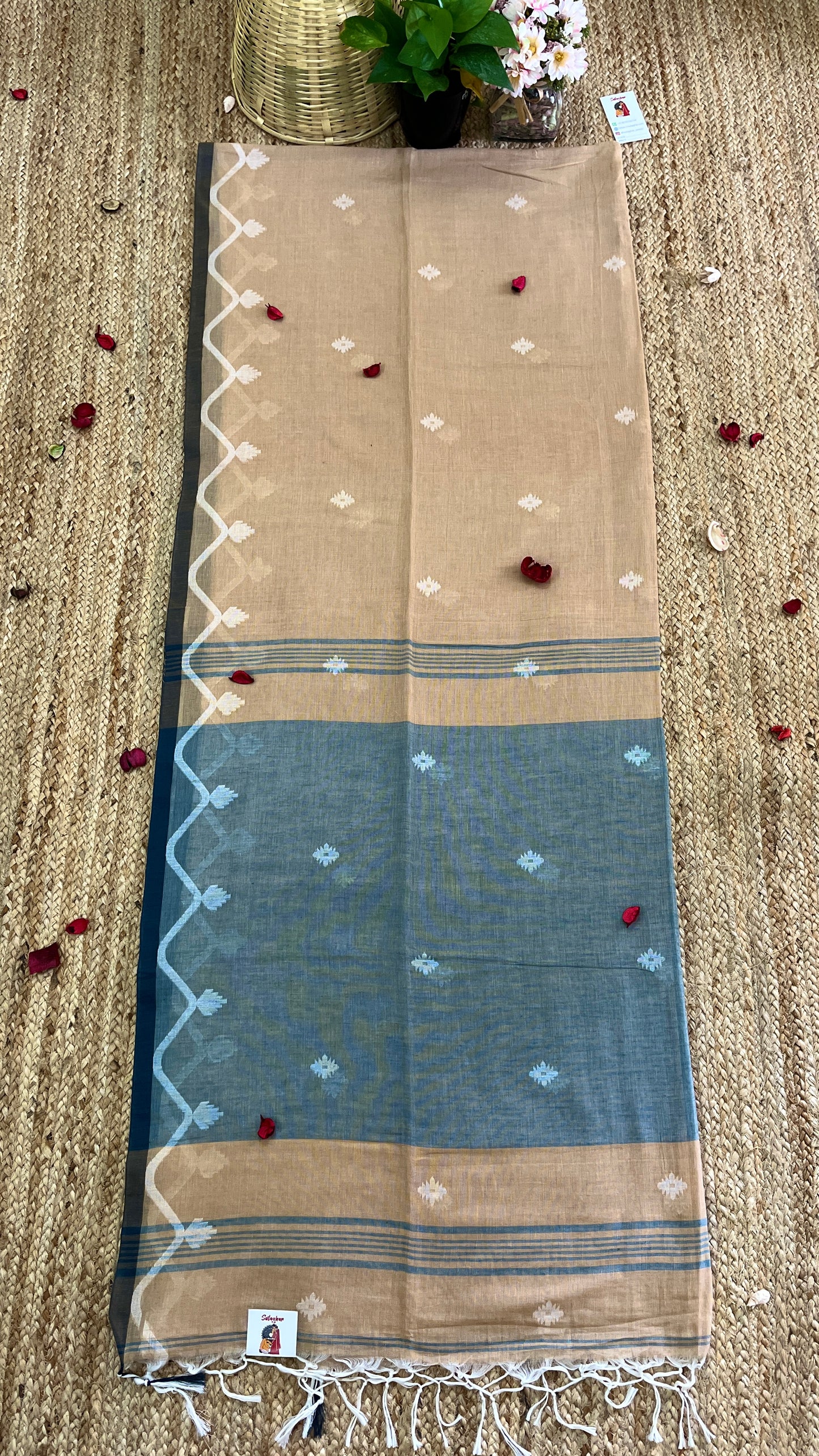 Butter Soft Pure Khadi Cotton - Light Brown