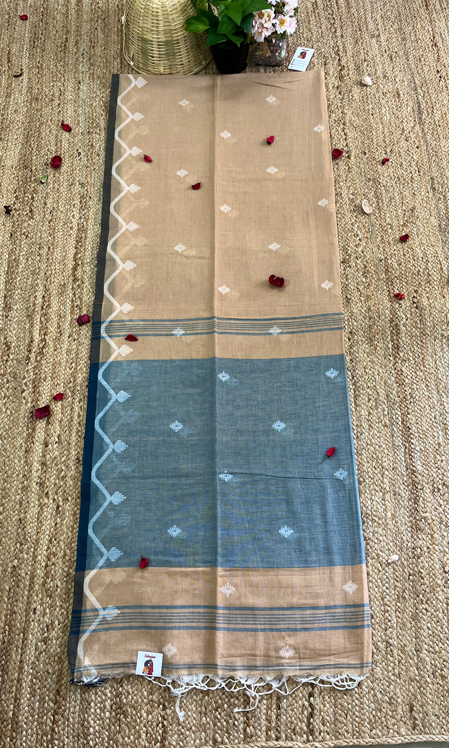 Butter Soft Pure Khadi Cotton - Light Brown