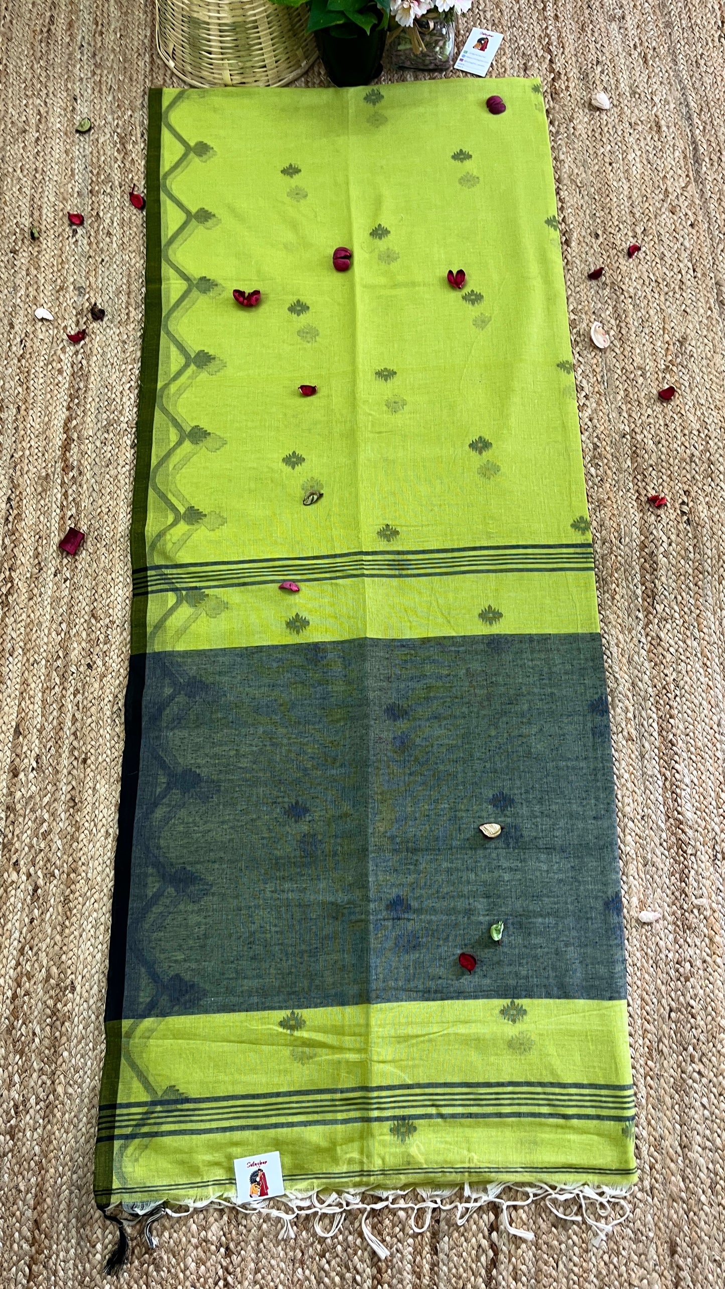 Butter Soft Pure Khadi Cotton - Light Green