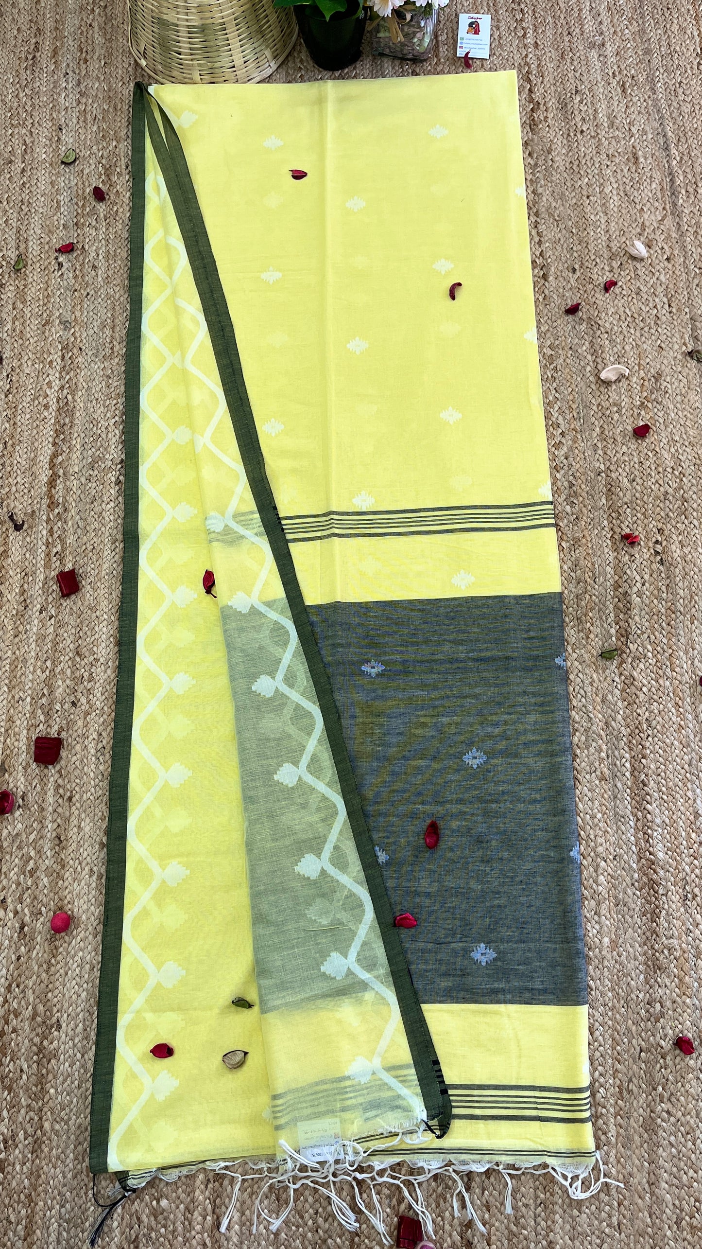 Butter Soft Pure Khadi Cotton - Lemon Yellow