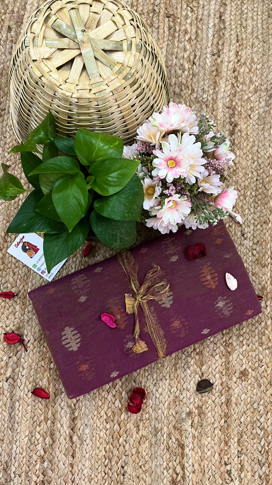 Bengal Handloom Jamdani - Dark Magenta