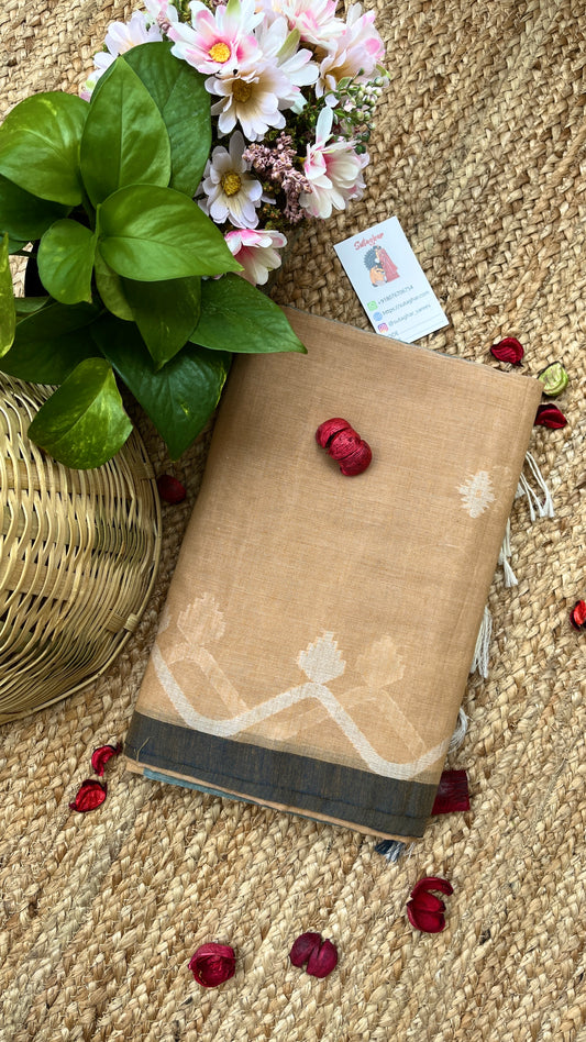 Butter Soft Pure Khadi Cotton - Light Brown