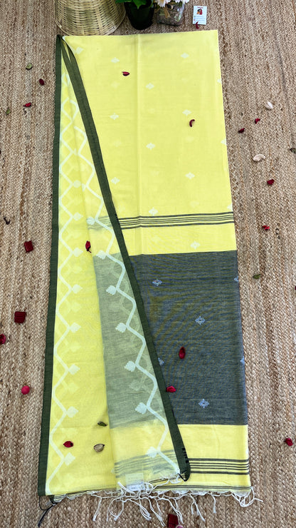 Butter Soft Pure Khadi Cotton - Lemon Yellow