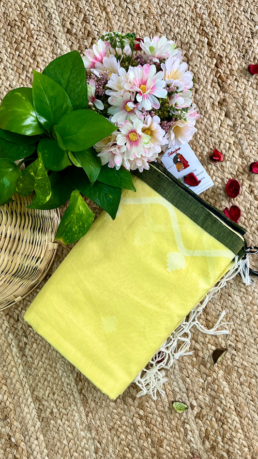 Butter Soft Pure Khadi Cotton - Lemon Yellow